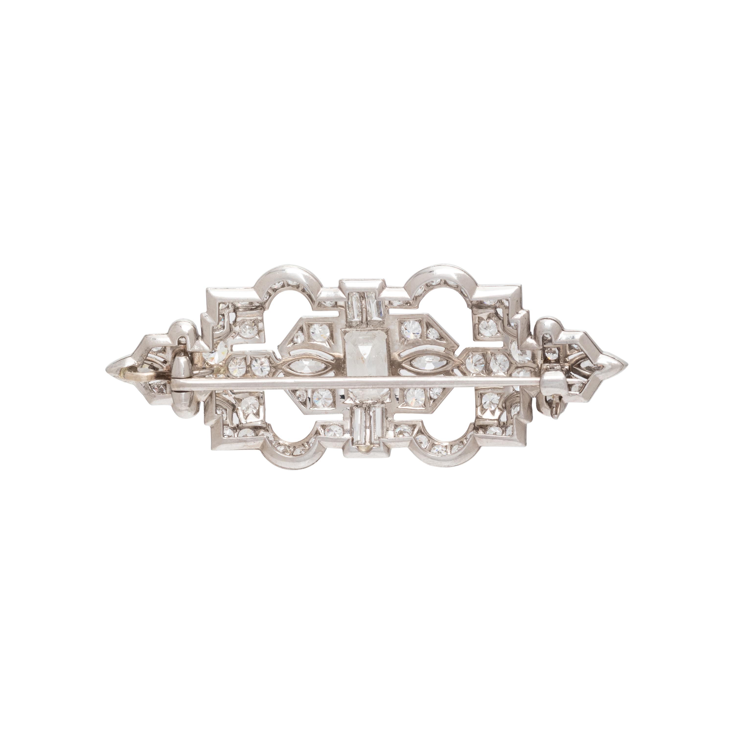 ANTIQUE, DIAMOND BROOCH