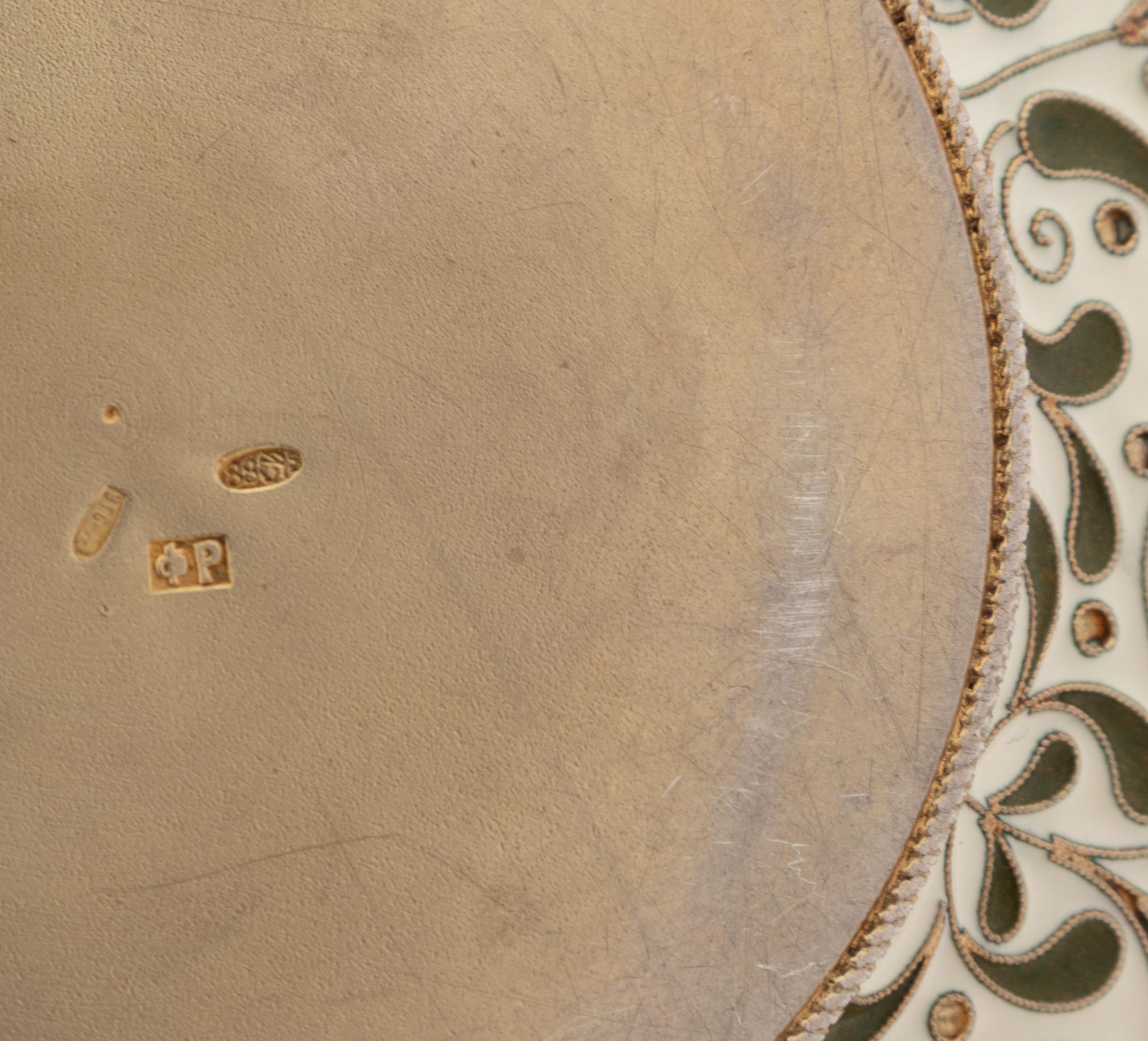 A Feodor Ruckert Enameled Silver Bowl