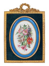 Two Framed Sèvres Style Painted Porcelain Plaques