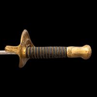 Exceptional Etched Blade Ames US Model 1850 Foot Officer Sword Presented to Colonel (General) Horace Lee & CDV - Published in Thillmann's Civil War Army Swords