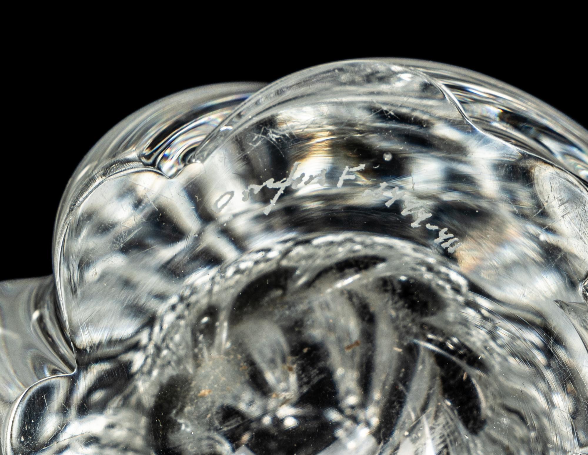 Two Blown Glass Pitchers and an Orrefors Glass Vase