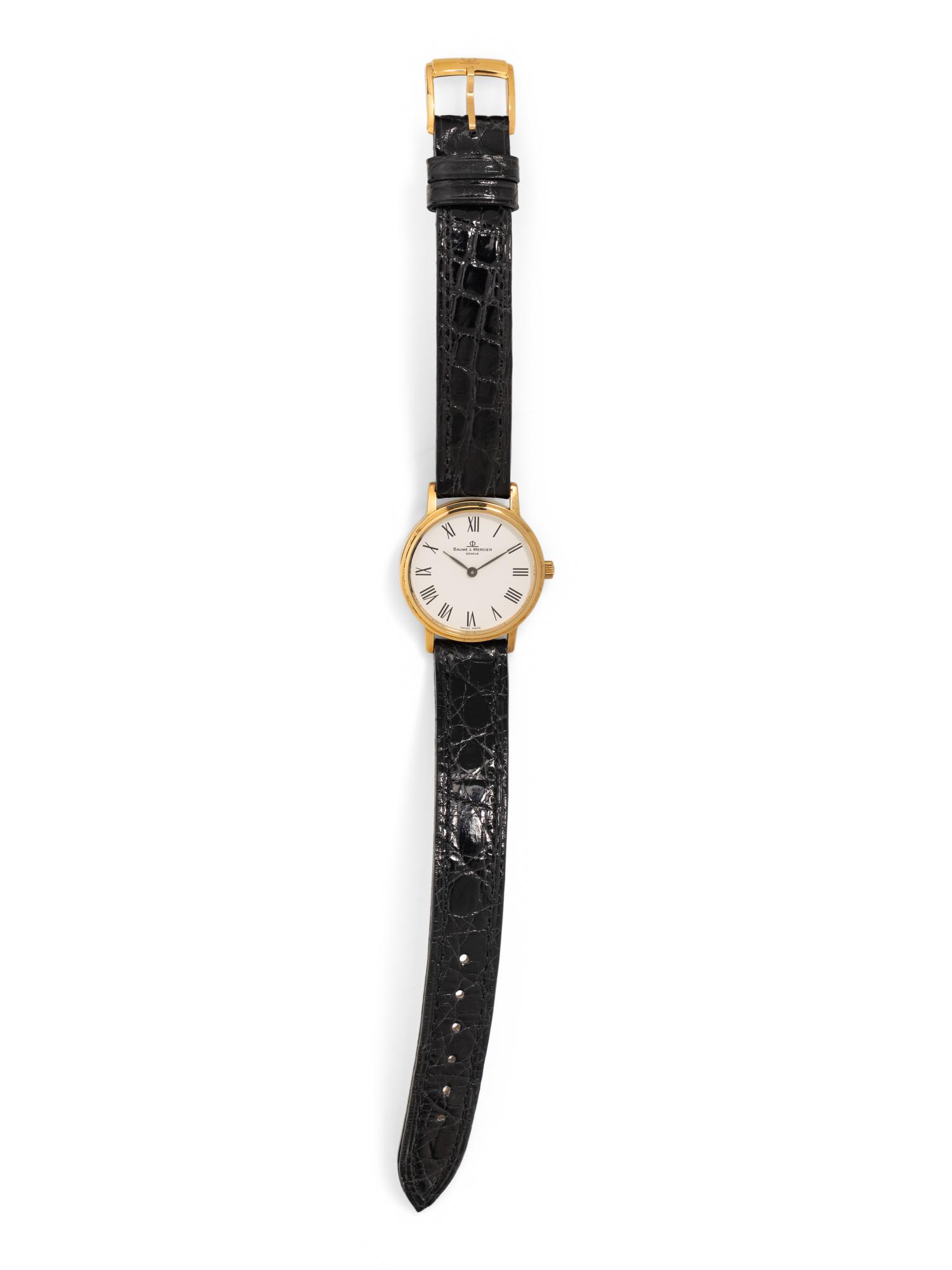BAUME & MERCIER, 18K YELLOW GOLD WATCH