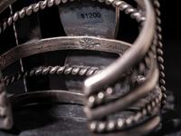 Navajo Silver and Bisbee Turquoise Cuff Bracelet