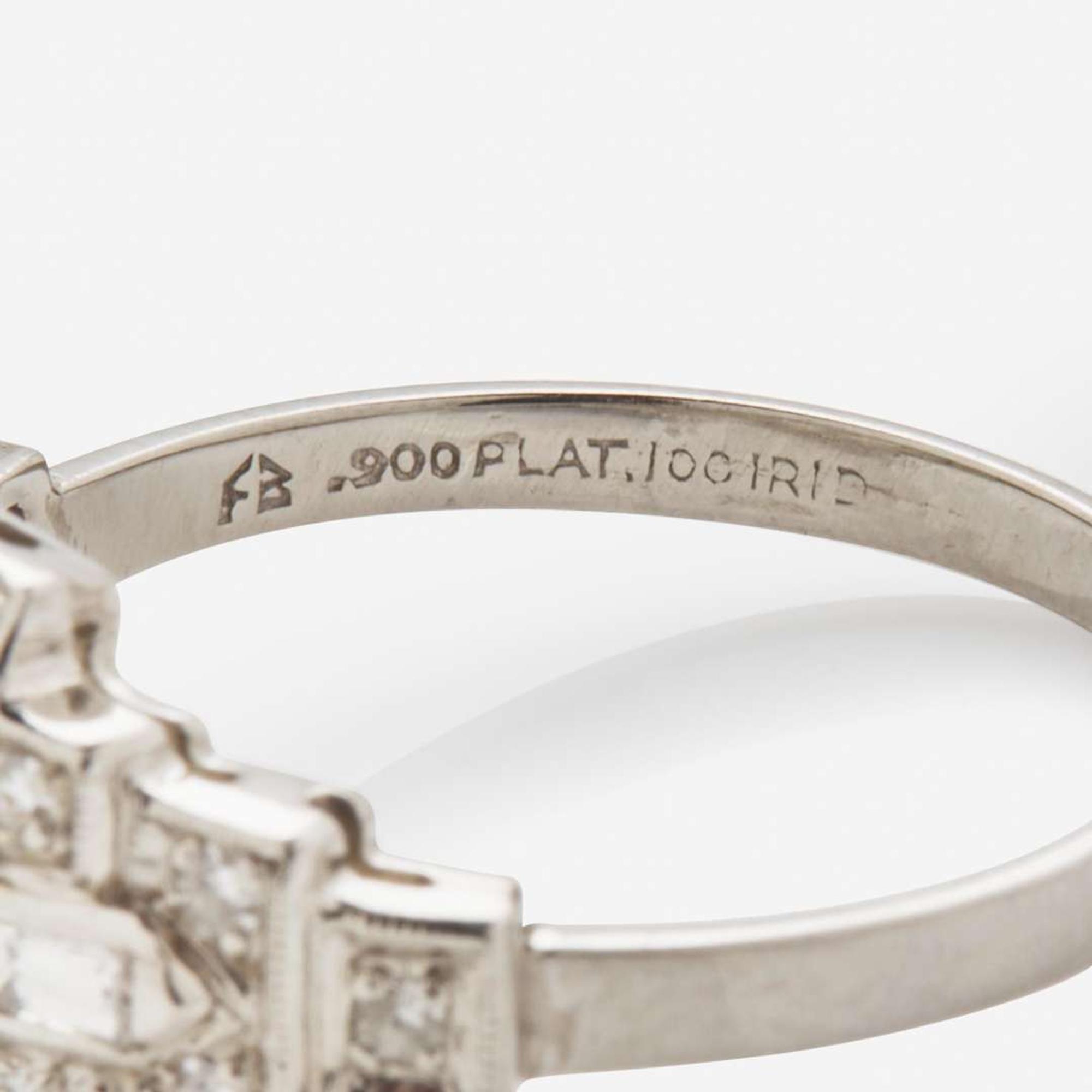 Art Deco Platinum Diamond Ring c. 1920 2.02 Old European-Cut Diamond, GIA Certified