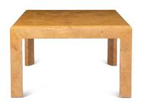 A J. Robert Scott Lacquered Goatskin Table