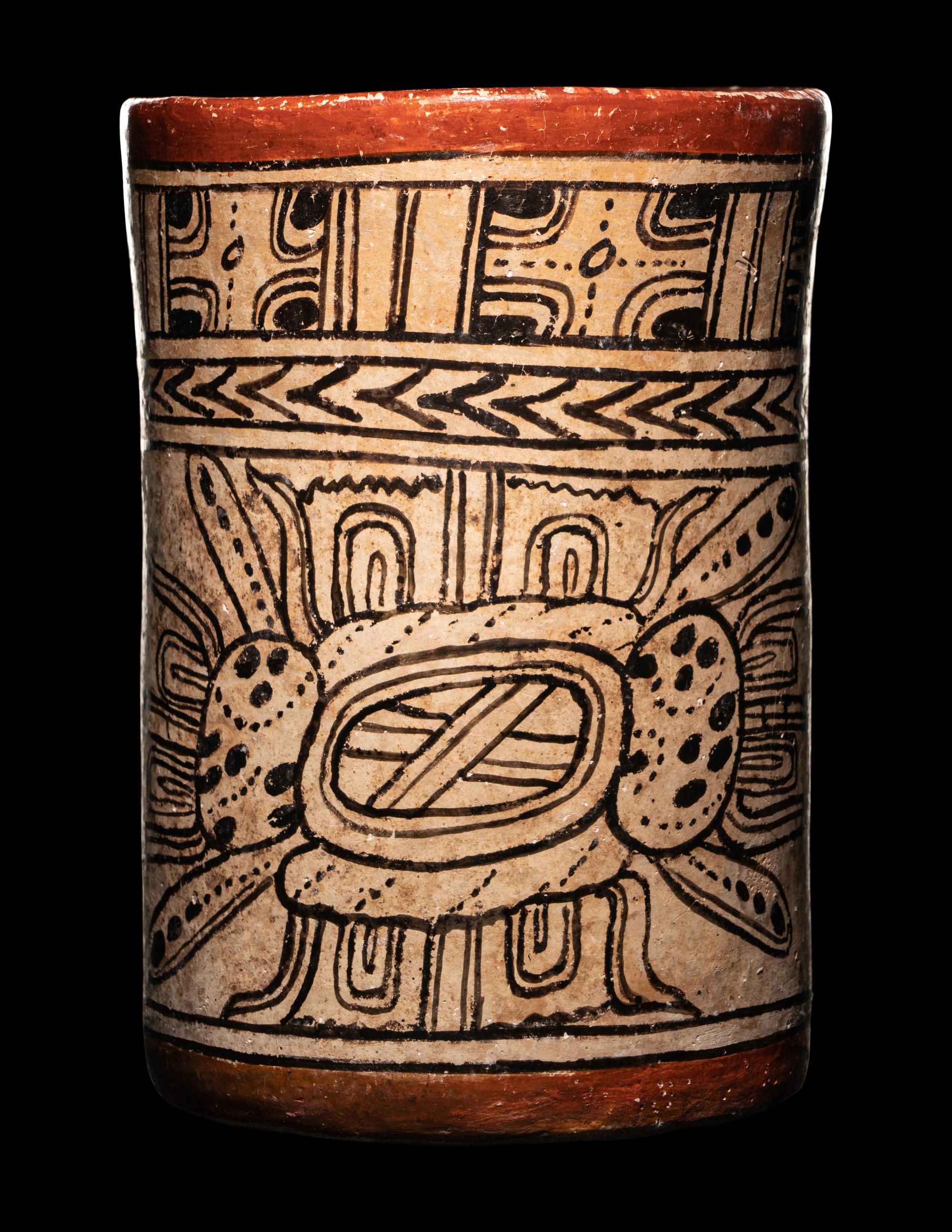 A Maya Codex Style Cylinder Vessel