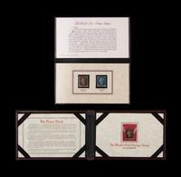 [GREAT BRITAIN: PHILATELY] (SC #1) 1840 Penny Black 1p and an (SC #2) 1840 Blue 2p;