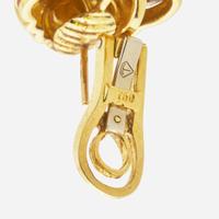 18K Yellow and White Gold Diamond Drop Earrings