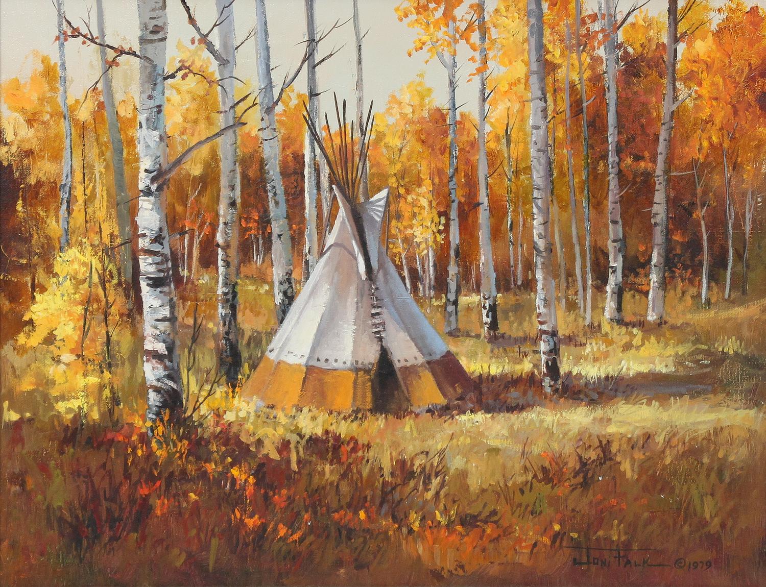 Joni Falk, (American, b. 1933), Indian Encampment, 1979