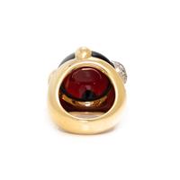 POMELLATO, GARNET AND DIAMOND RING