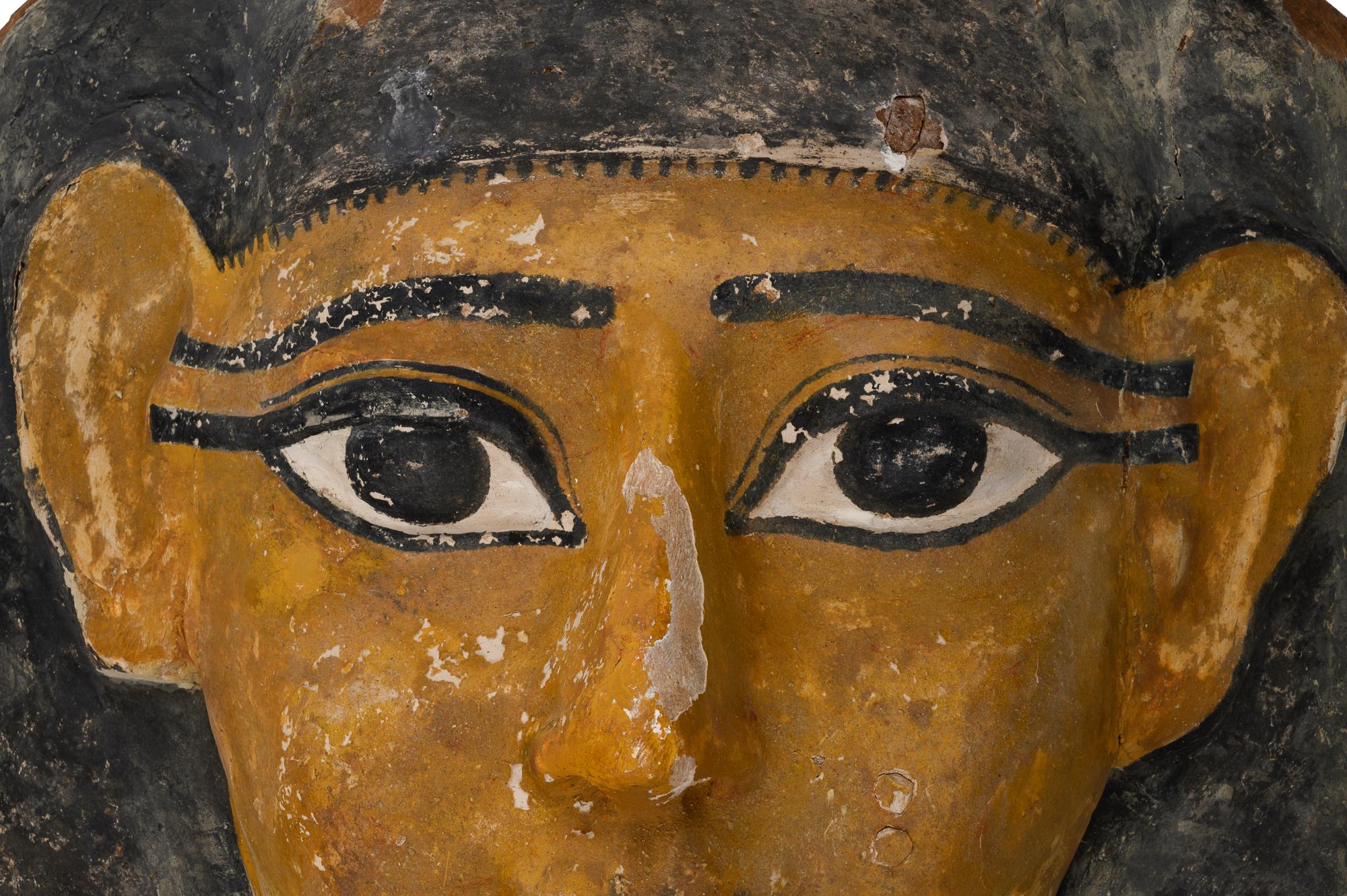 An Egyptian Cartonnage Mummy Mask