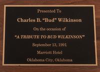 A 1991 Tribute To Bud Wilkinson Ceremony Award Bust Presented to Hall of Fame Oklahoma Football Coach Bud Wilkinson