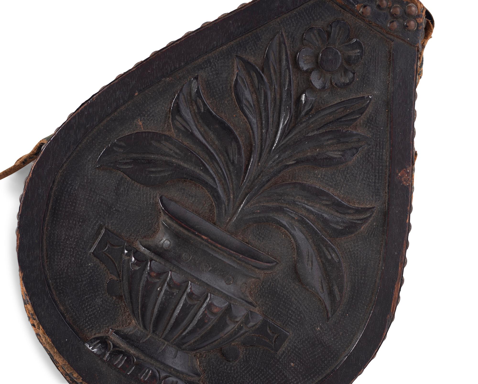 A Pair of Carved Wood Bellows