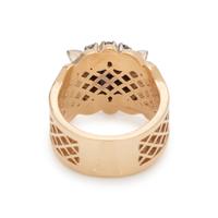 BICOLOR GOLD AND DIAMOND RING