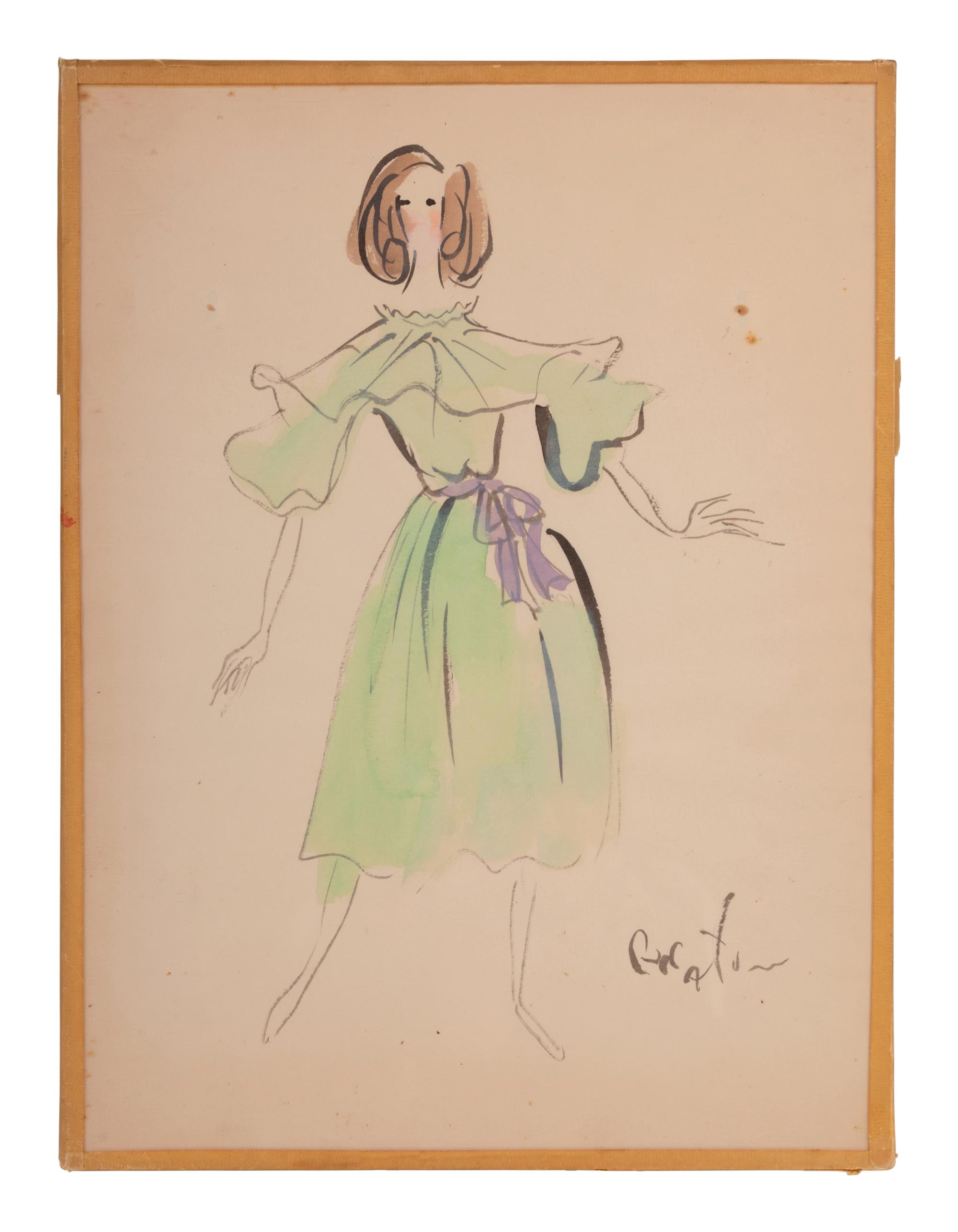 Nine Cecil Beaton Illustrations, 1950s-60s