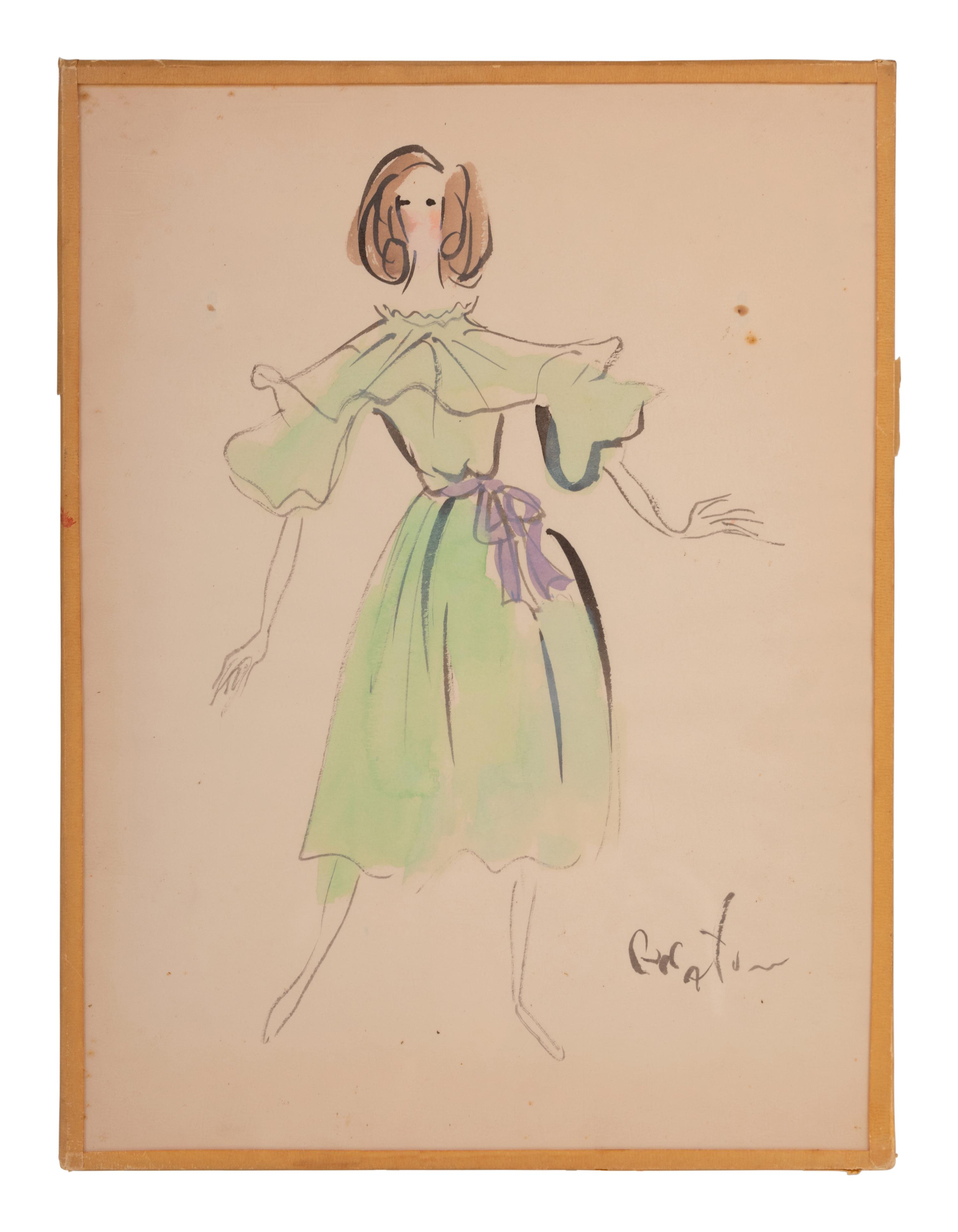 Nine Cecil Beaton Illustrations, 1950s-60s