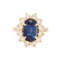 SAPPHIRE AND DIAMOND RING