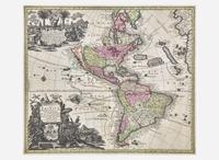 [Maps & Atlases] Seutter, Matth(ias).: Novus Orbis sive America...
