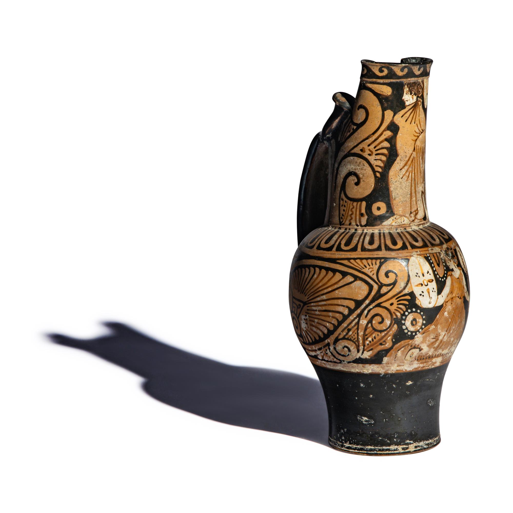 An Etruscan Caeretan Red-Figured Oinochoe