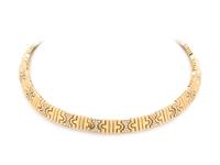 BVLGARI, YELLOW GOLD AND DIAMOND 'PARENTESI' COLLAR NECKLACE