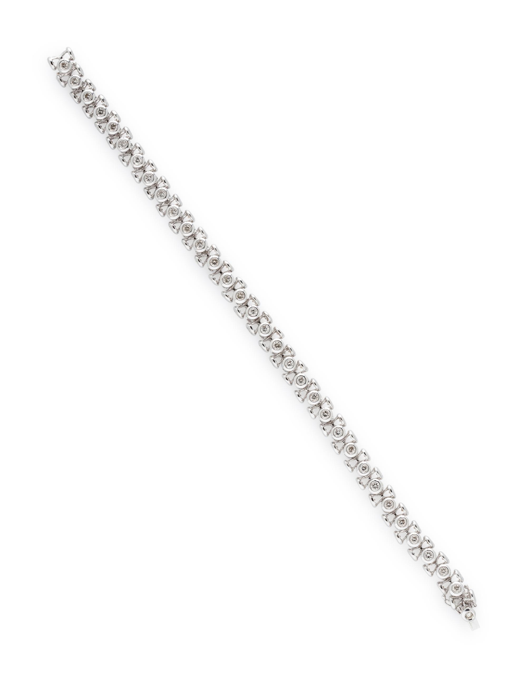 DIAMOND AND WHITE GOLD BRACELET