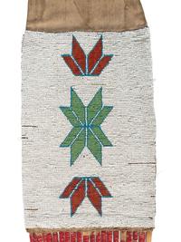 Eastern Sioux Loom Beaded Tobacco Bag