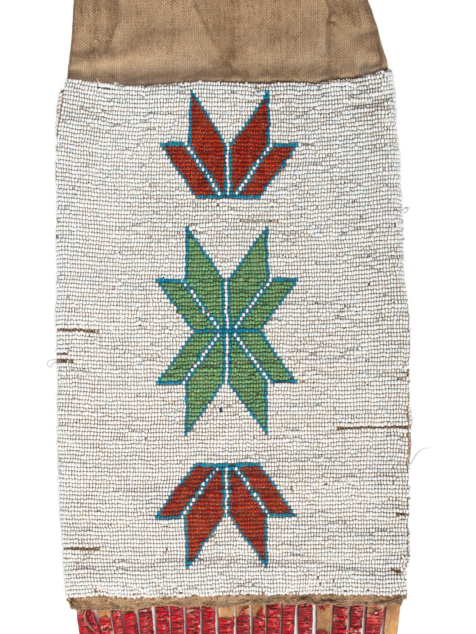 Eastern Sioux Loom Beaded Tobacco Bag