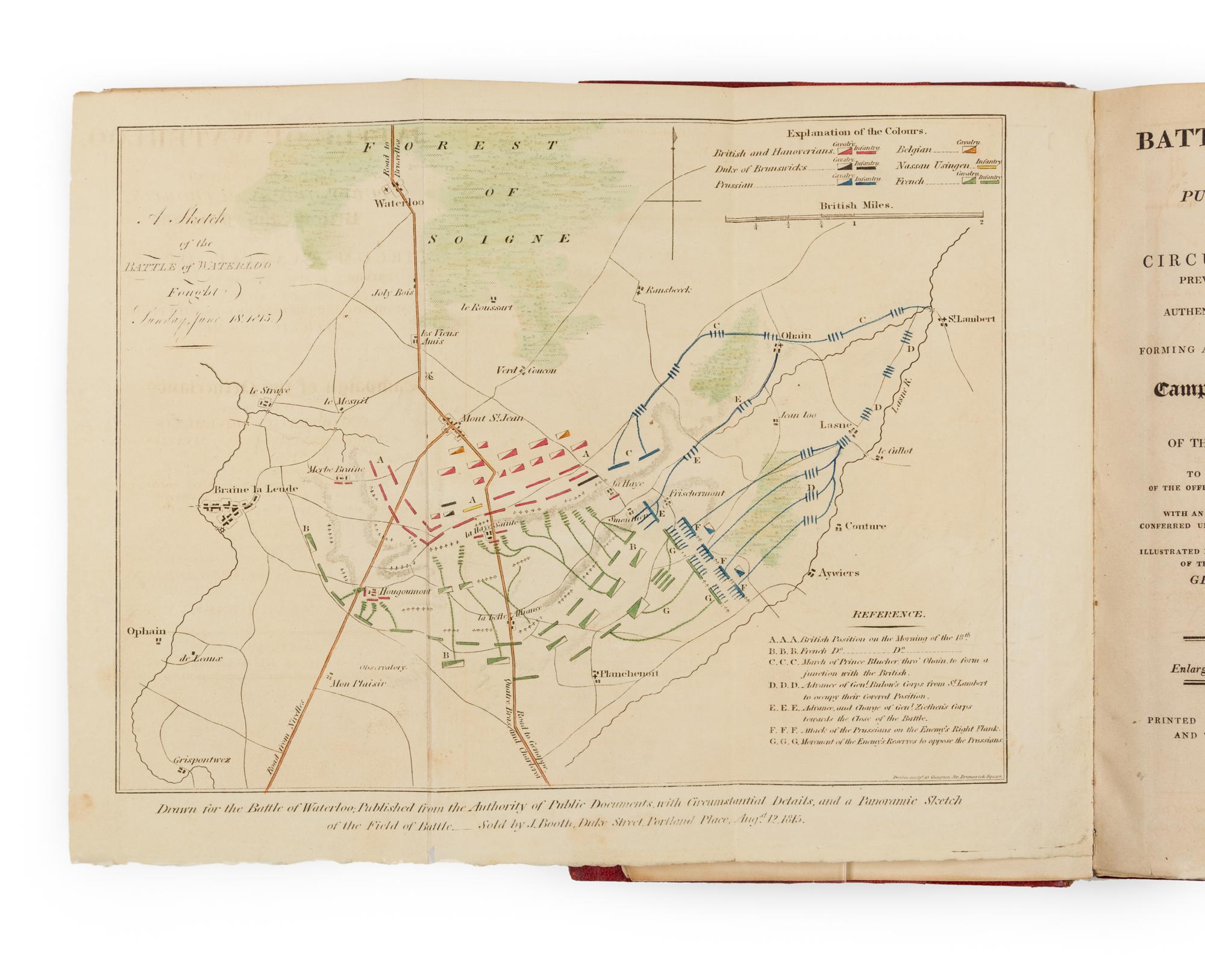 EATON, Charlotte Waldie (1788-1859). The Battle of Waterloo... London: J. Booth and T. Egerton, 1815.