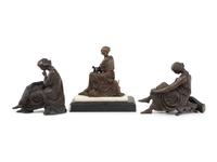 Three Continental Bronze Figures