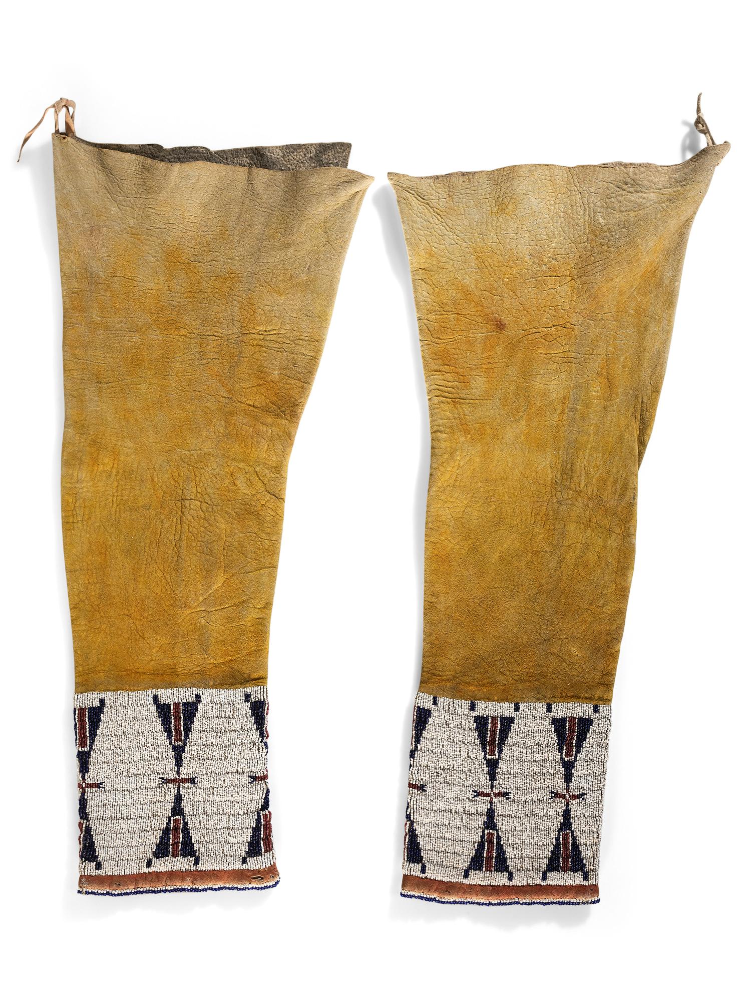 Cheyenne Beaded Hide Leggings