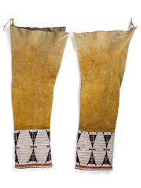 Cheyenne Beaded Hide Leggings