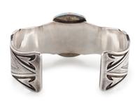 Sterling Silver Cuff Bracelet, with 14K Gold Accents, set with Turquoise and Coral