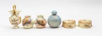 Six Royal Worcester Porcelain Cabinet Articles Height of tallest 5 3/4 inches. — 19TH/20TH CENTURY