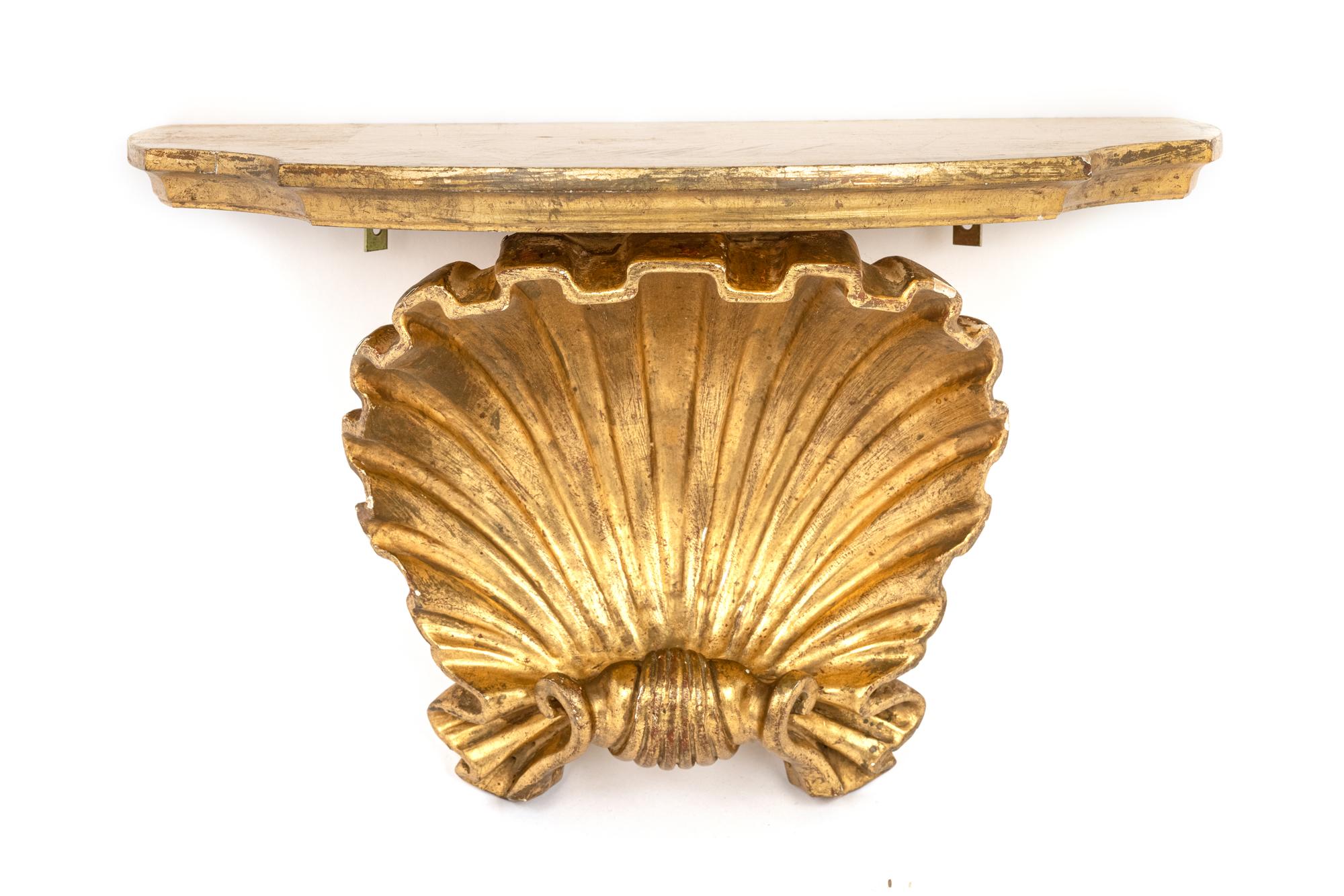 A Continental Carved Giltwood Wall Mount
