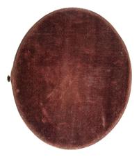 [AFRICAN AMERICANA] -- [CIVIL WAR]. Oval tintype of an African American soldier.