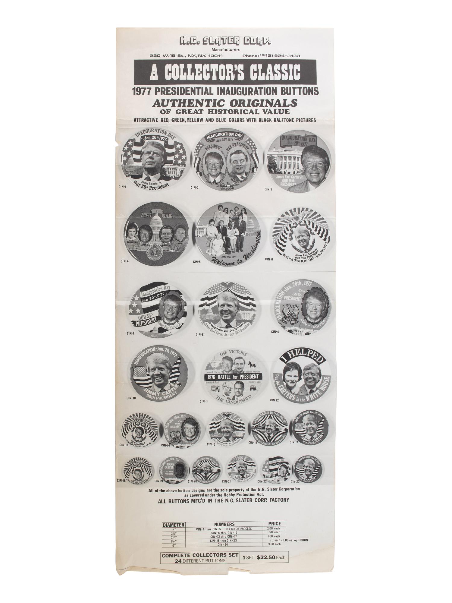 [POLITICS]. Massive group of campaign and presidential ephemera, 2nd half of the 20th century.
