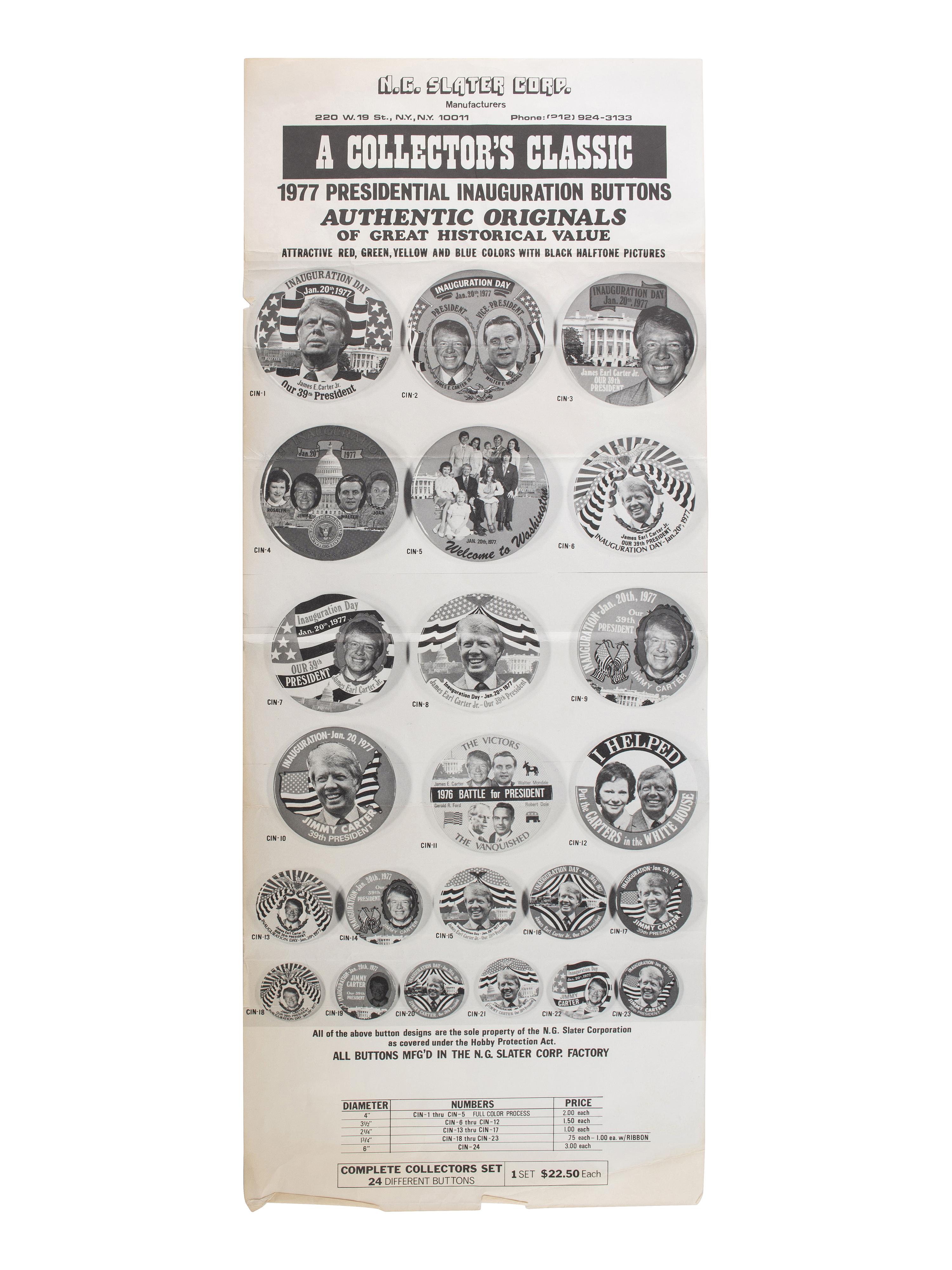 [POLITICS]. Massive group of campaign and presidential ephemera, 2nd half of the 20th century.