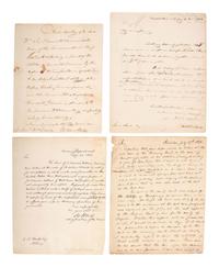 [WAR OF 1812]. Autographs associated with the War of 1812, including Commodore David PORTER (1780-1843).