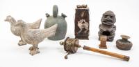A Collection of Decorative Articles Height of first 8 inches.
