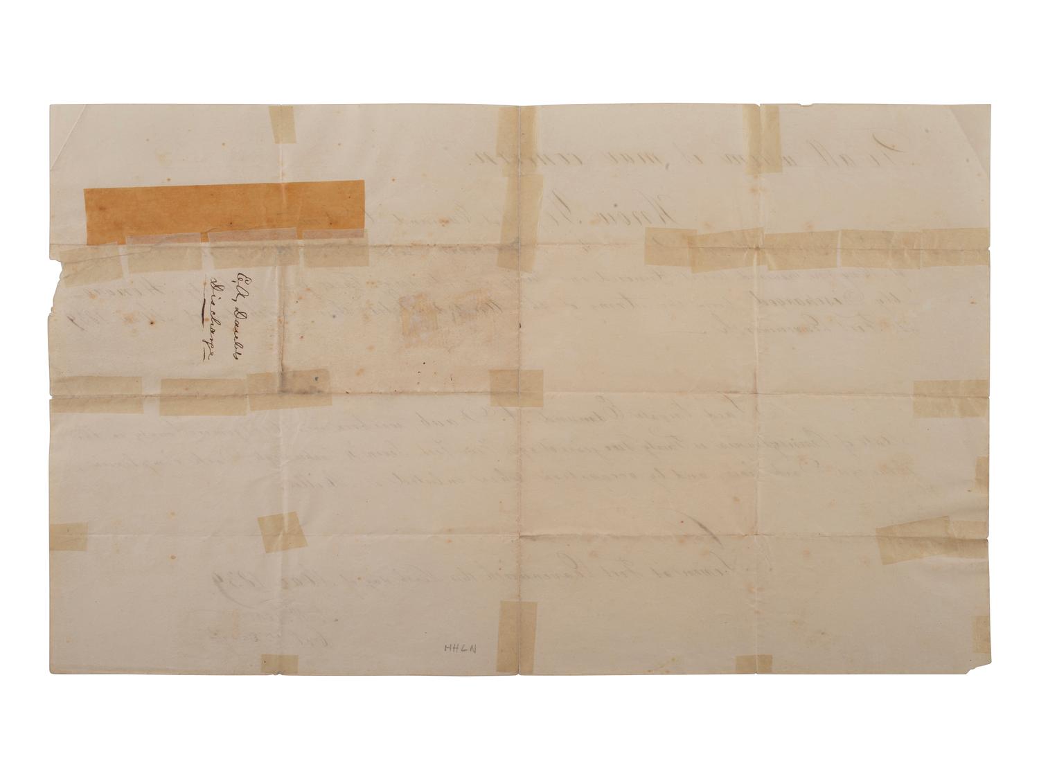 KEARNY, Stephen W. (1794-1848). Document signed ("S. W. Kearny"). Fort Leavenworth, 9 May 1839.