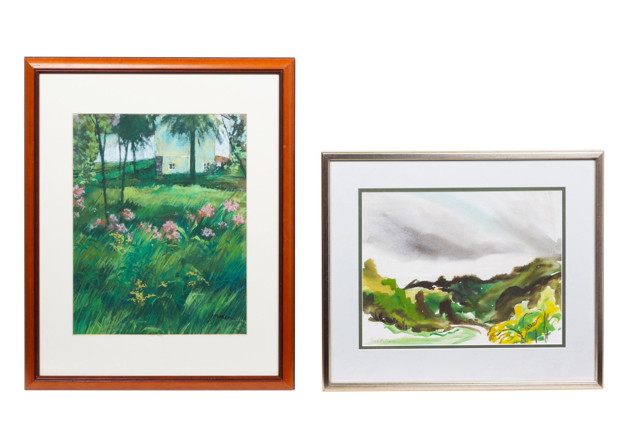 four watercolors, ,
