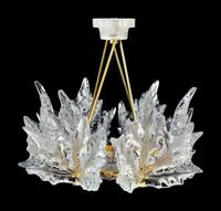 A Lalique Champs Elysées Six-Light Chandelier