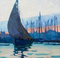 Gloucester Harbor, Twilight