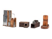 Four Primitive Mouse or Rat Traps