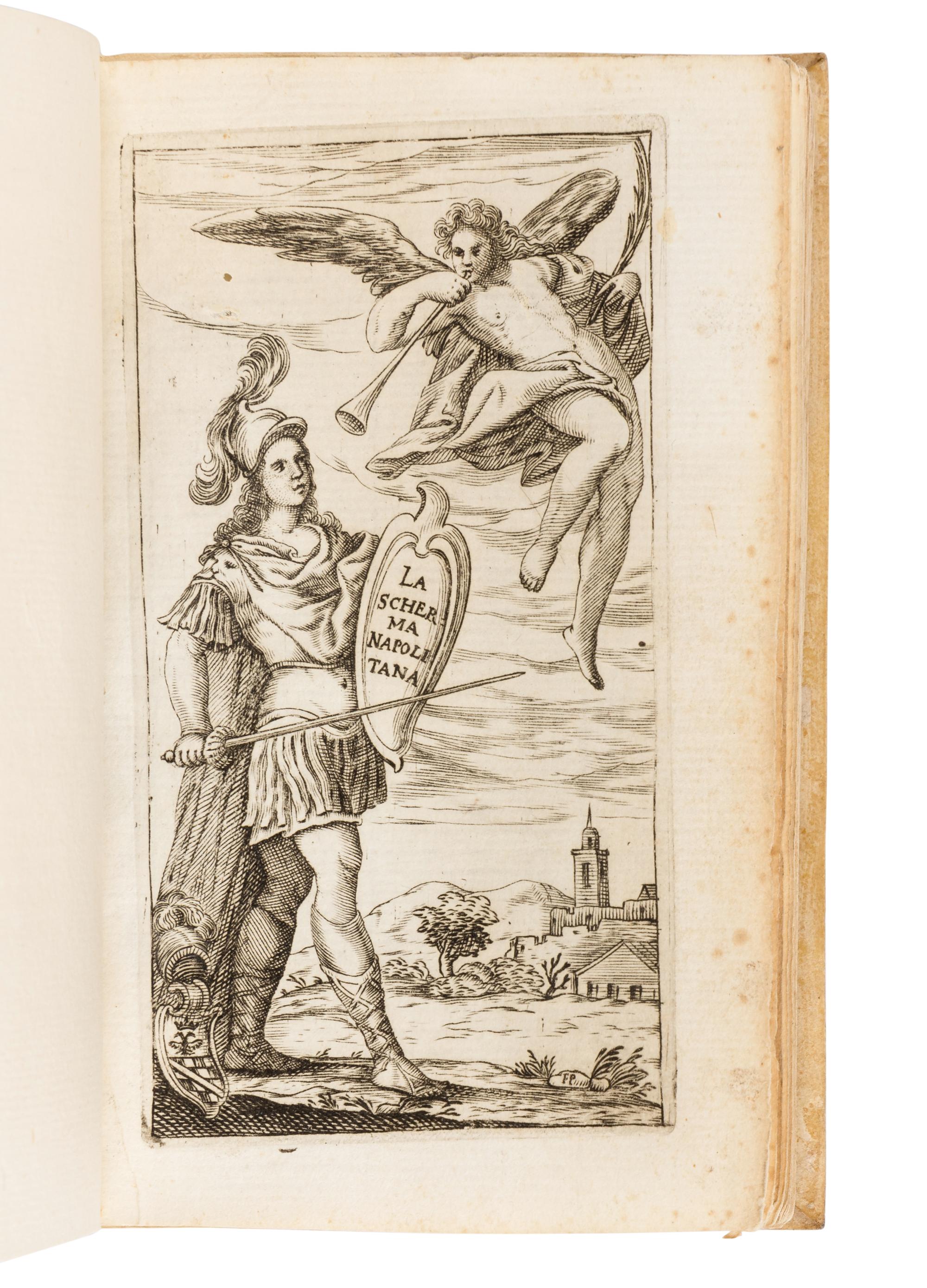 MATTEI, Francesco Antonio. Della scherma Napoletana . Foggia: Novello de Bonis, 1669.