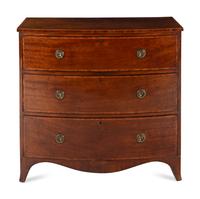 A Regency Mahogany Bowfront Chest of Drawers