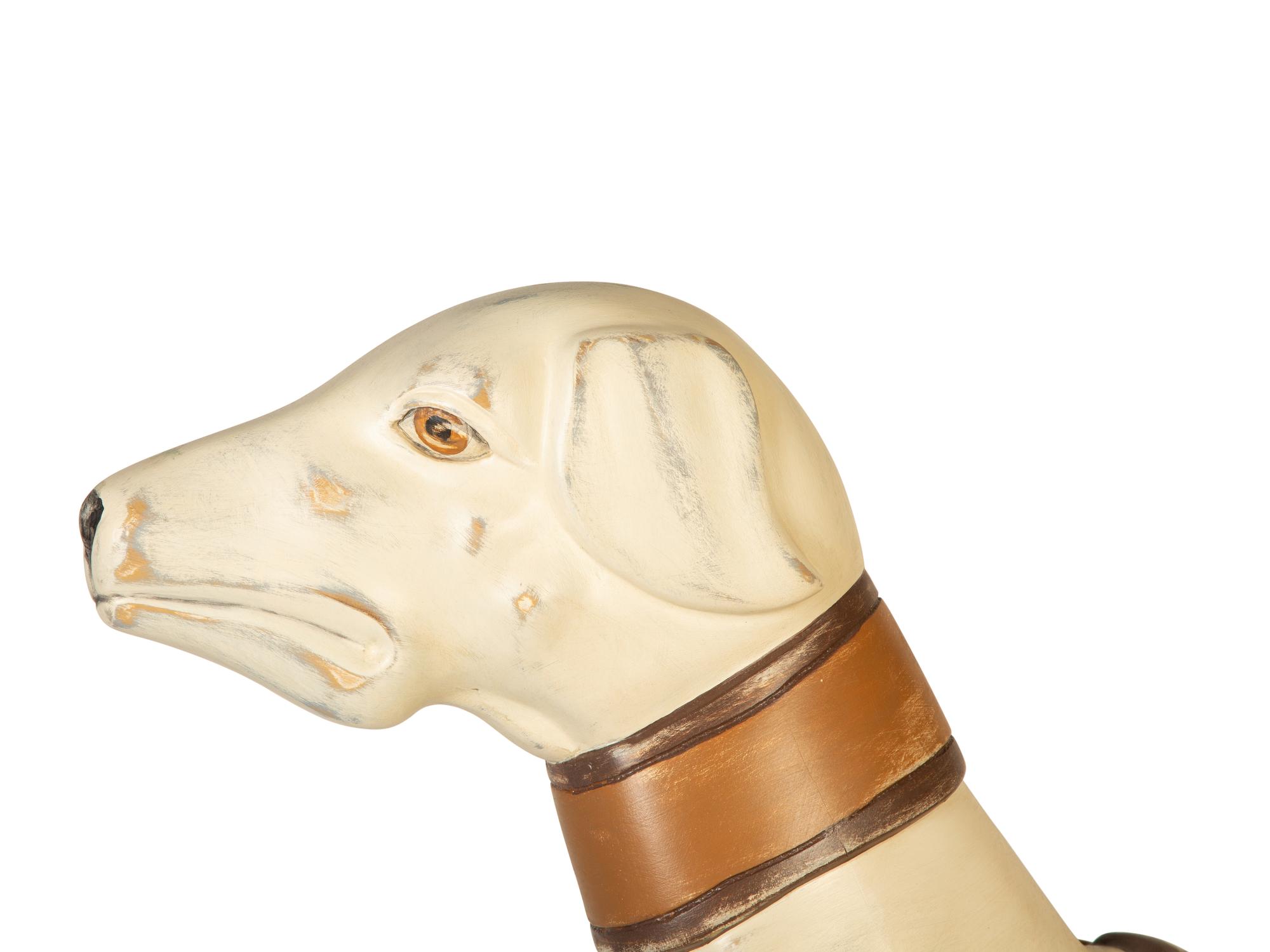 A Carousel Figure of a Standing Dog — 20th Century