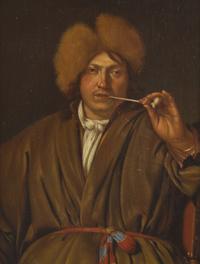 Man Holding a Pipe