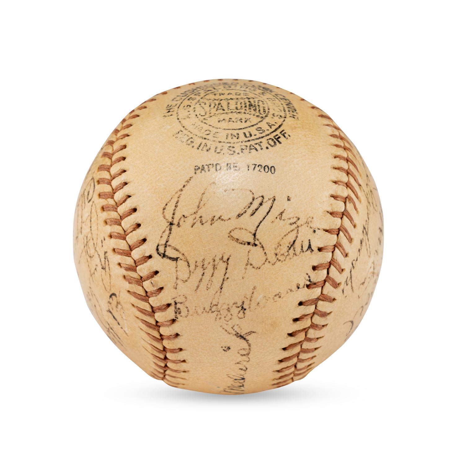A 1936 St. Louis Cardinals Team Signed Autograph Baseball (Beckett Authentication Services Letter of Authenticity)