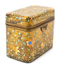 A Continental Enameled Glass Box — LATE 19TH/EARLY 20TH CENTURY